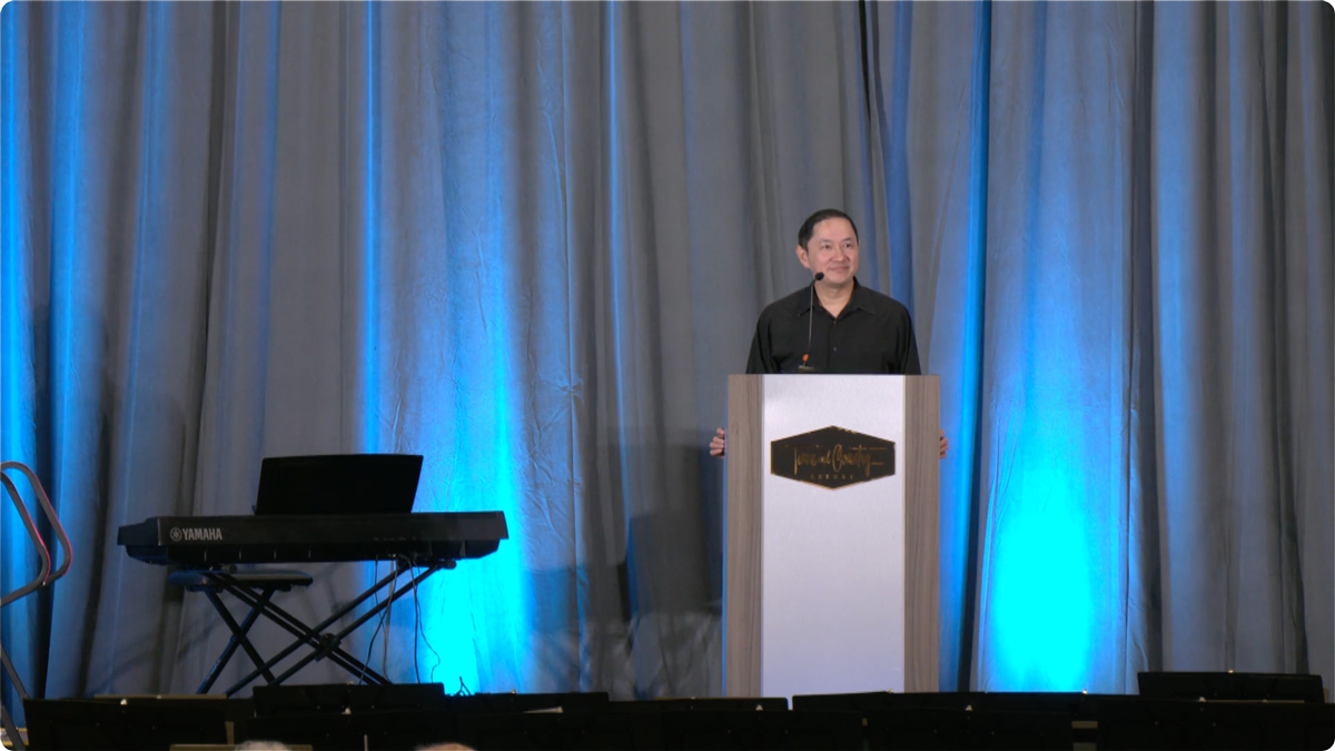 Speaker at the Empowerment Day podium
