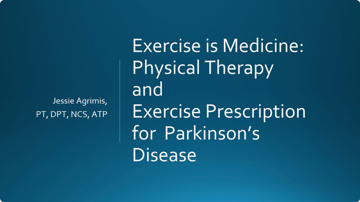 Exercise is Medicine presentation title slide